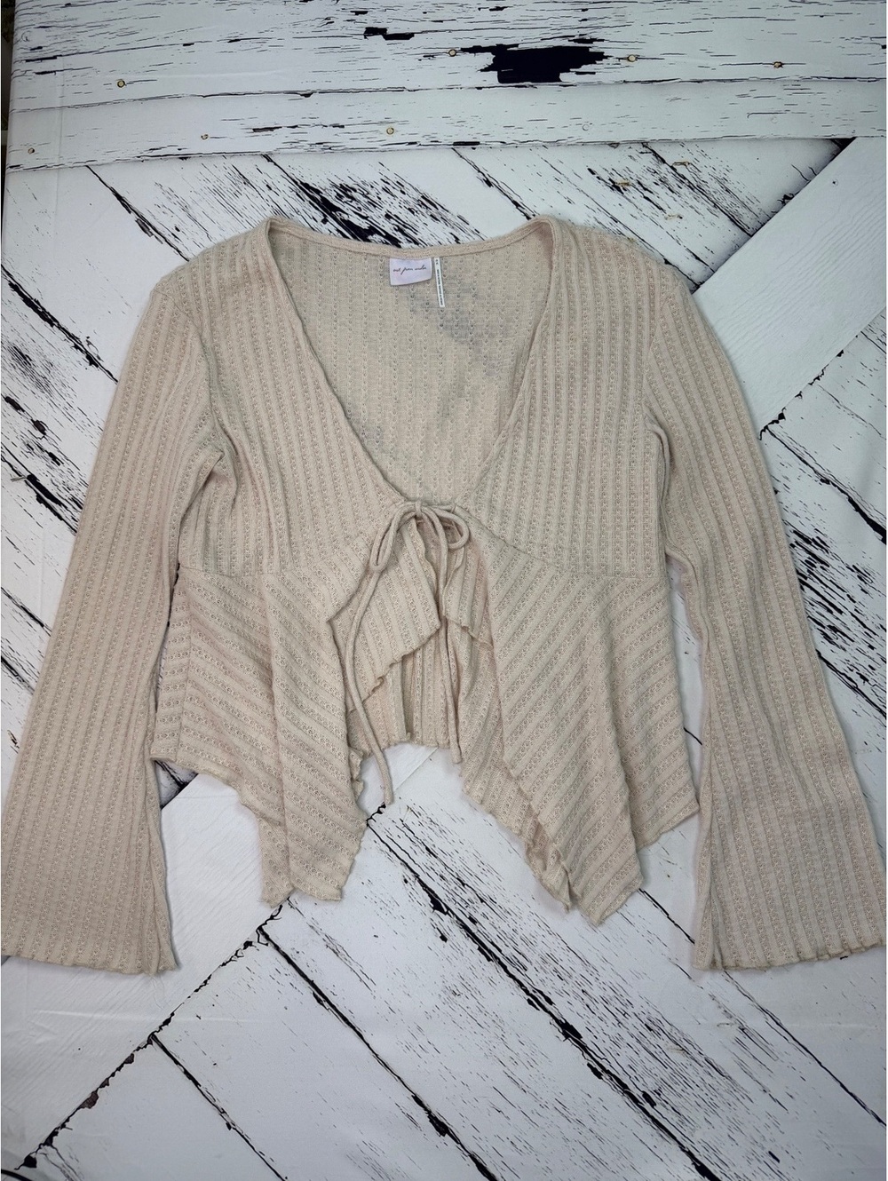 Urban Outfitters Out From Under Coquette Y2K Lexi Flyaway Cardigan Women Medium